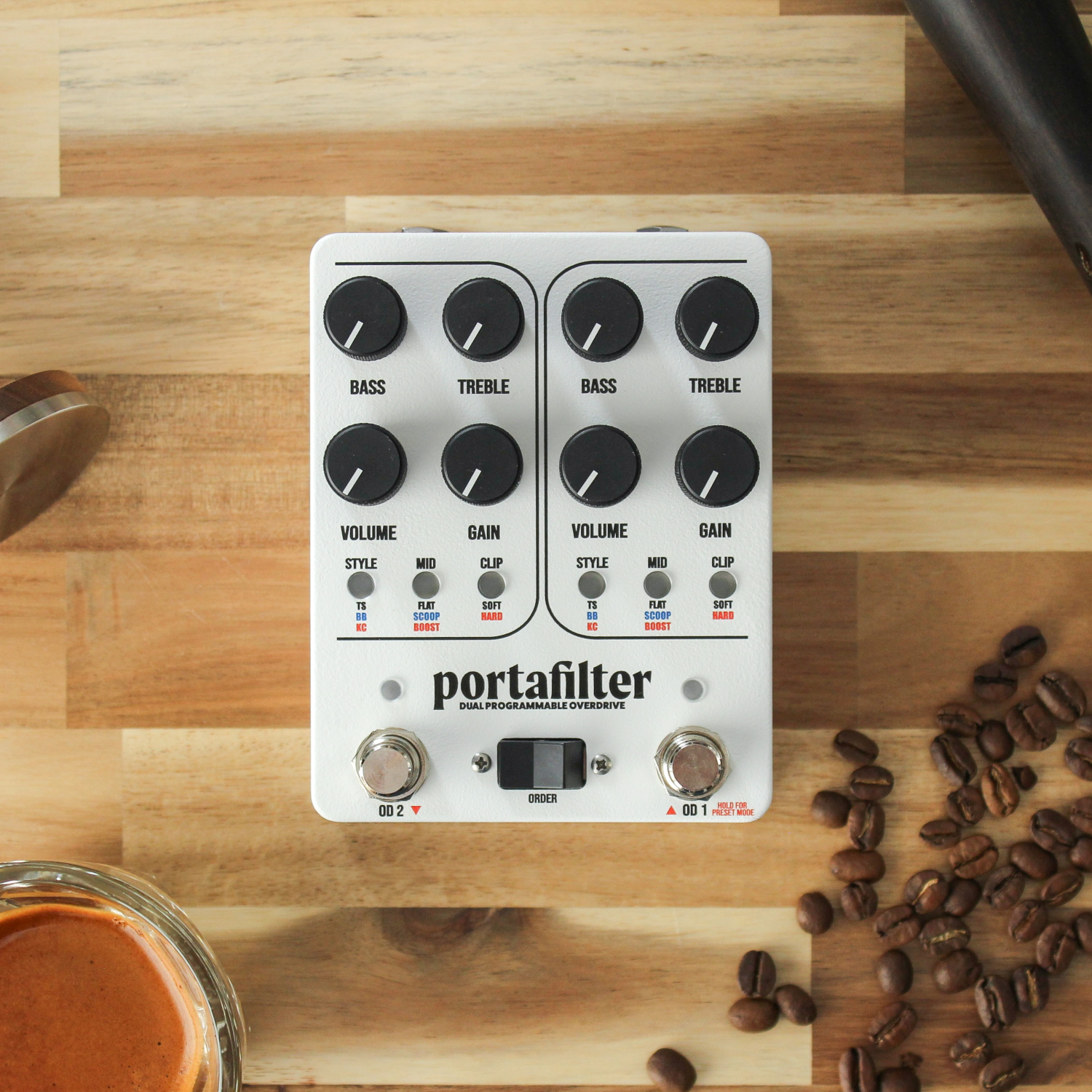 overdrive pedal boutique Portafilter Dual Overdrive